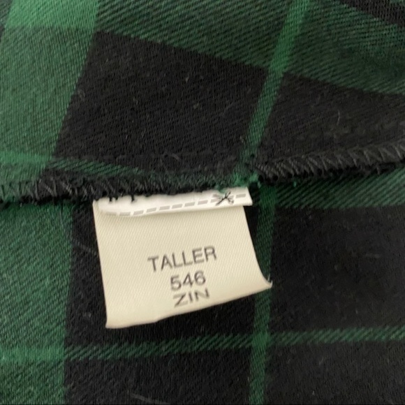 ZARA TRF Green Plaid Tunic Dress - Picture 5 of 9